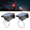Rechargeable Solar Bicycle Rear Light Heart/Round Bike Taillight Mountain Bike Rear Light Cycling Safety Warning Lamp