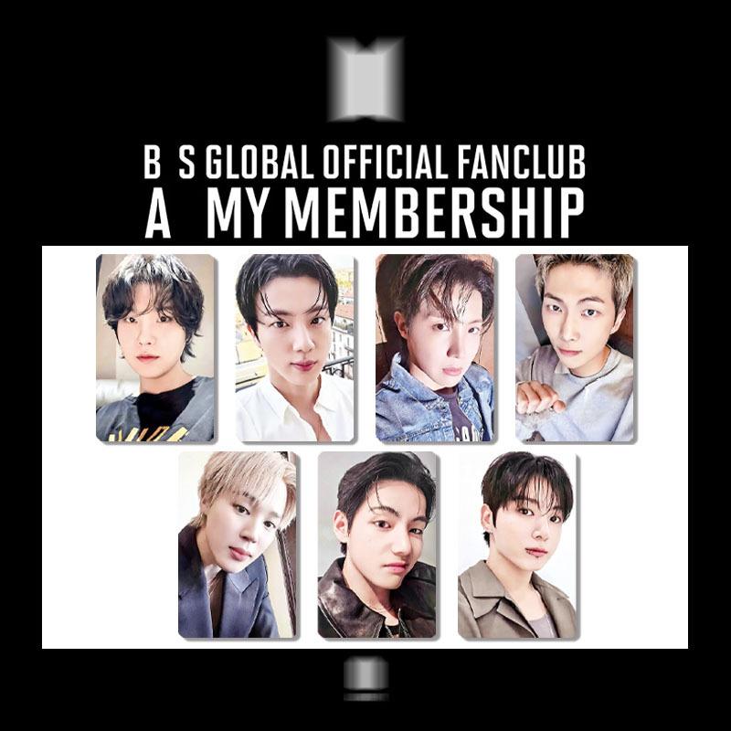 BTS Global Official Fanclub ARMY Membership 7pcs Photocard Set Cute Member Lomo Cards Kpop Fan Collection Gift