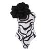2024 European and American Women's Slimming One-Piece Swimsuit with Big Floral Design