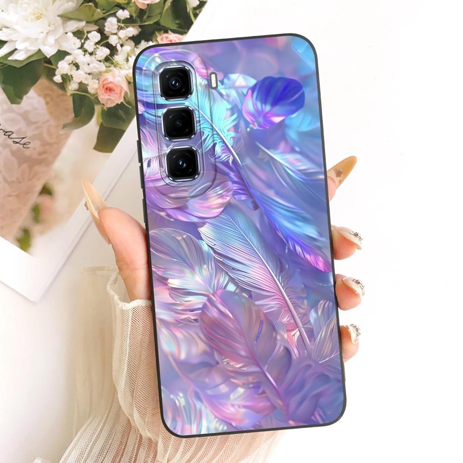 For Infinix Hot 50 Pro Plus 4G Case X6880 Cool Owl Dragon Painted Cover Soft TPU Phone Case For Infinix Hot 50 Hot50 Pro 4G Bags
