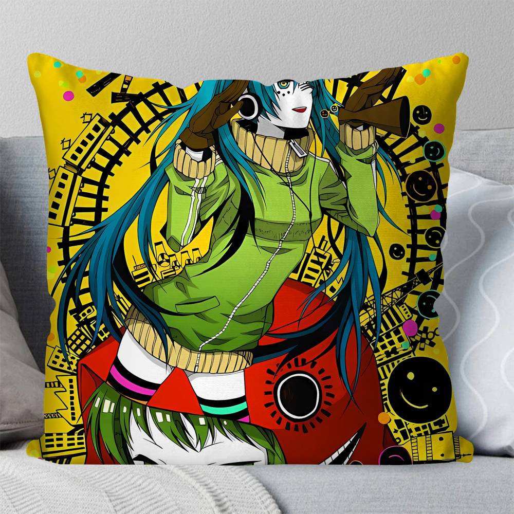 Anime GUMI And Hatsune Miku Matryoshka Pillow Case Square Pillow Bedroom Sofa Leisure Comfort Cushion Car Home Decoration