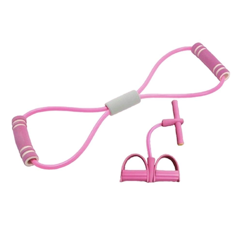 6-Tube Resistance Bands Fitness Equipment Set with Foam TPE Yoga Pedal Puller Sport At Home Shoulder Opening 8-Line Tension Rope
