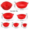 Silicone Baking Pan - High Heat Resistant, Easy to Clean, Round Mold for Air Fryers