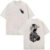 Forward Observations Group T-shirt Lavata Vintage Scheletro Uomo Gotico Oversize Girocollo Manica Corta T-shirt Y2k Streetwear