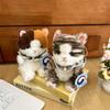 Cartoon Plush Toy Siamese Cat With Polyester Filling For Girls And Boys Gift