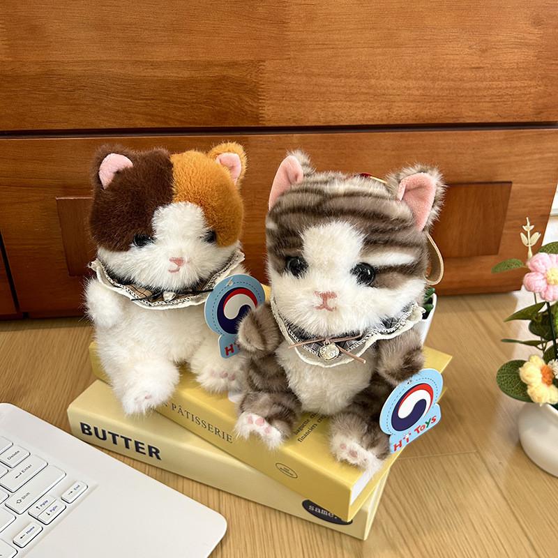 Cartoon Plush Toy Siamese Cat With Polyester Filling For Girls And Boys Gift