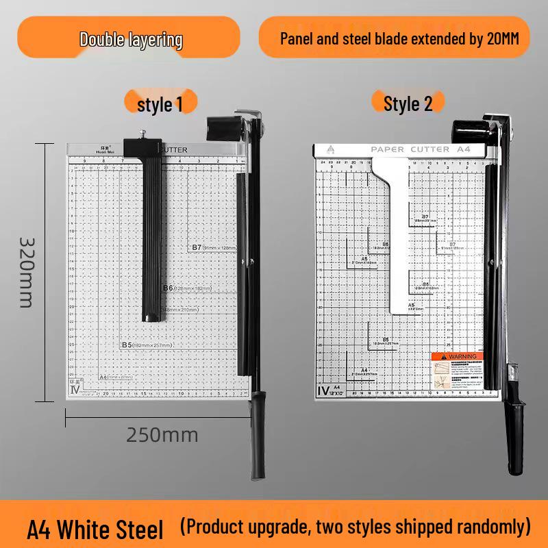 A4 Manual Paper Cutter - Steel & Wooden Photo Cutting Knife