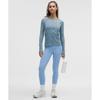Lululemon Rest Less Variegated Ribbed Pullover Contour Variegated Rib Sinatra Blue Steel Blue