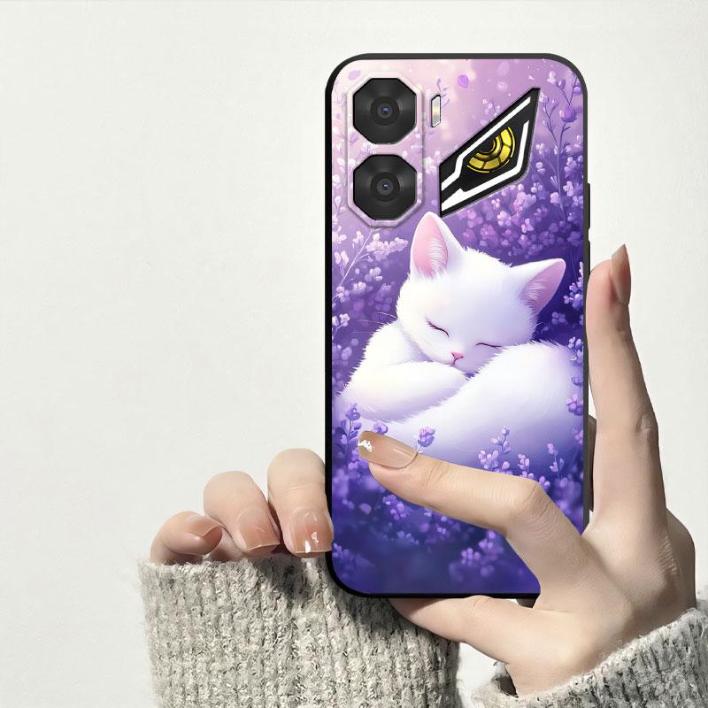 For ZTE Nubia Neo 3 GT Case Soft Silicone Bumper Back Cover For ZTE Nubia Neo 3 5G Fashion Black TPU Print Phone Case