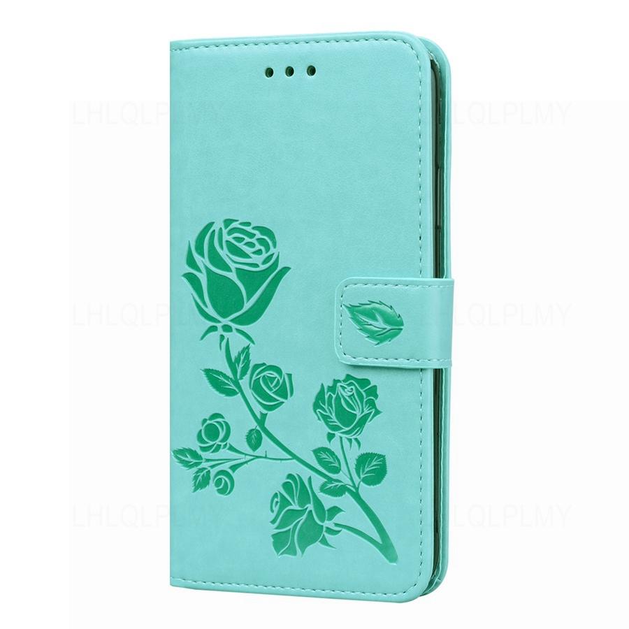 Rose Leather Wallet Flip Case For Samsung Galaxy A14 A24 A34 A54 5G M14 54 A04 A05 A15 A25 A55 M34 M35 M15 M55 A06 A16 S24 Cover