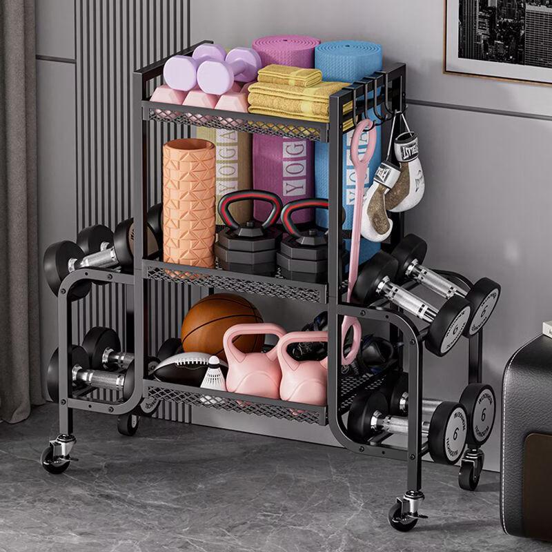 Multi-functional Fitness Equipment Storage Rack