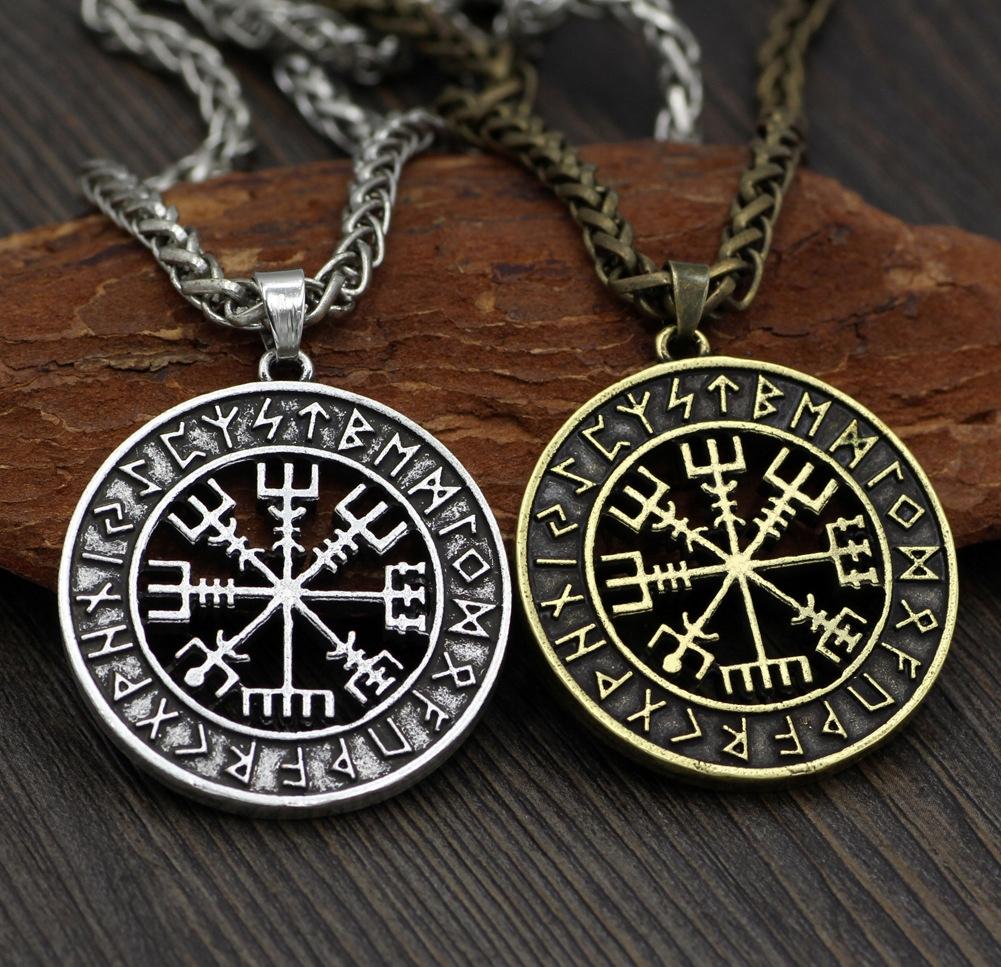 Vegvísir Viking Compass Necklace Nordic 134