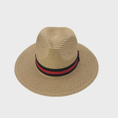 Unisex Panama Straw Hat with Wide Brim for Sun Protection