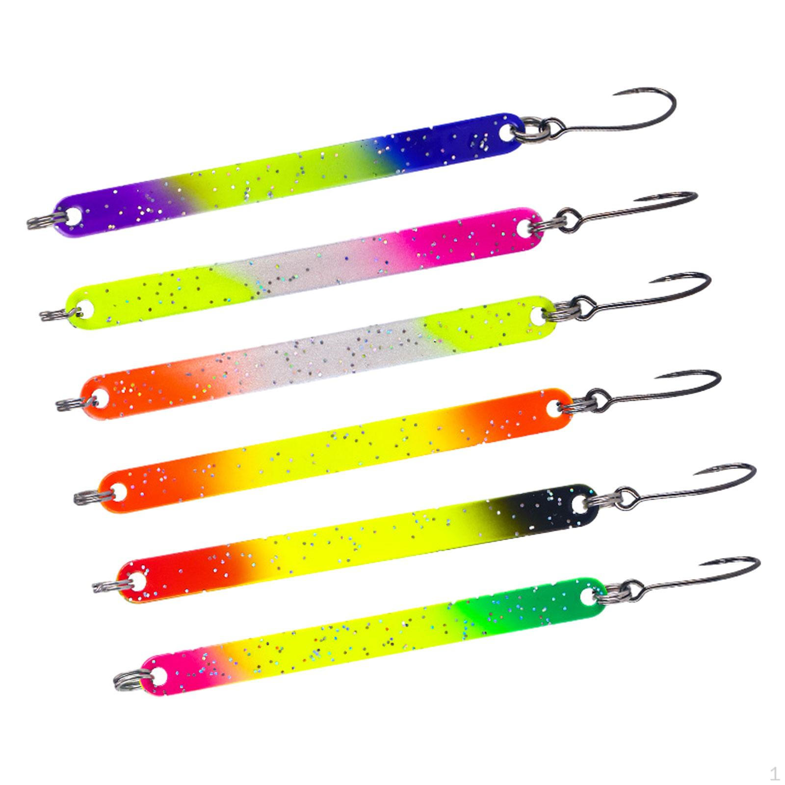 

6 Pieces Fishing Lures Spinnerbait, Bass Set, Metal Hard Inline Spinnerbait 6.7cm