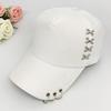 Mote Baseballcaps med Ringer Dame Solhatt Casual Unisex Solskjermingscaps Snapback-hatter Sommer Utendørs Hip-Hop Ballhatt