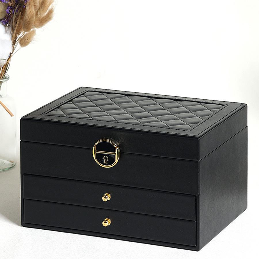 Tanyun Zhiyuan Doppelschichtige High-End PU-Leder Schmuckaufbewahrungsbox