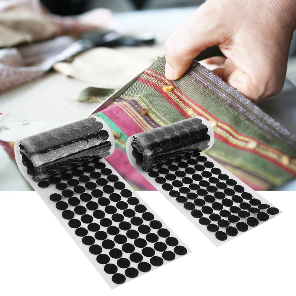 300 Pairs Dots Sticker Hook And Sticker Round Strong Self Adhesive Fastener Tape