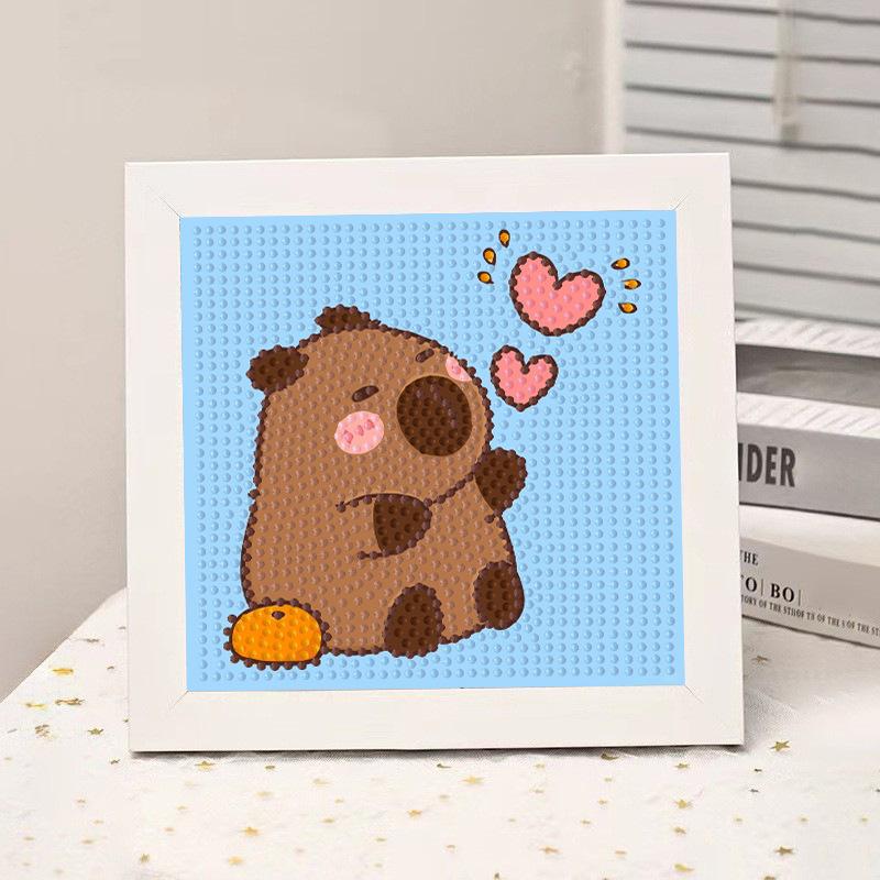 High-End Diamond Painting Diy Van Gogh Starry Sky Cat Creative Handmade Toy Table Decoration Diamond Painting With Frame