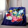 1pc Kirby Flannel Blanket, Soft Skin-Friendly with Digital Printing, Various Sizes Available