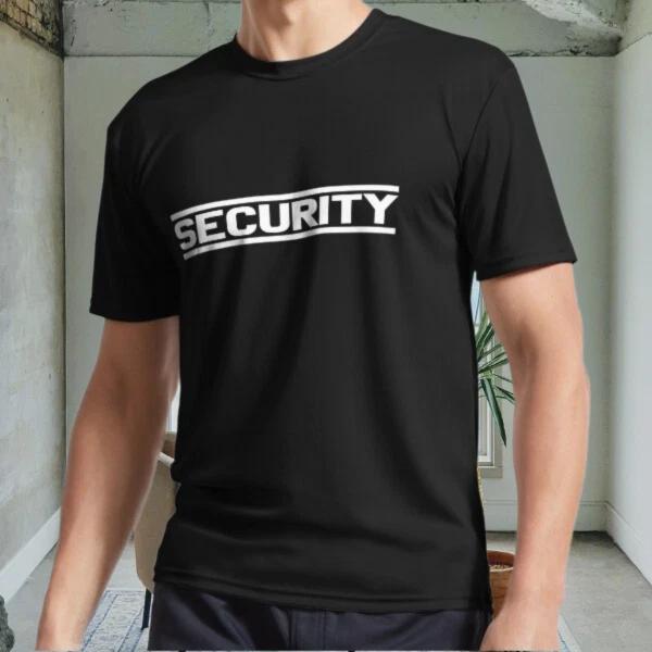 New Security Active Logo Men s Black T shirt Funny Size S to 5XL XL