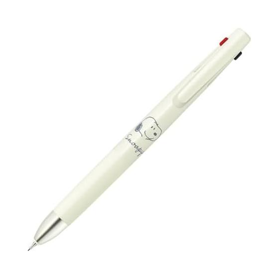 Zebra Blen 2+S 0.5mm Multi Pen, Snoopy Limited Edition, White (B2SAS88-SN2-W) - 2 Color Ballpoint + Mechanical Pencil, Snoopy Design, Stress-Free