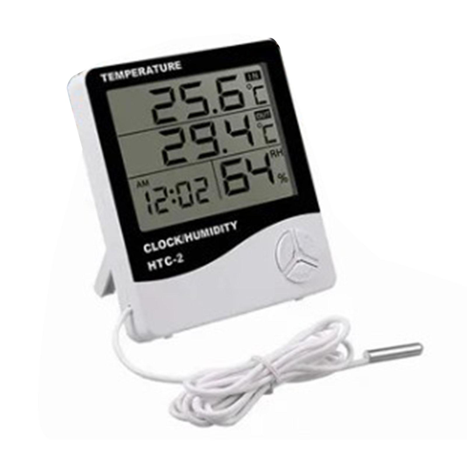 

Digital Hygrometer Thermometer Home Temperature Humidity Monitor with External Waterproof Probe for Indoor Outdoor