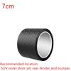 3D Carbon Fiber Car Sticker DIY Paste Protector Strip Auto Door Sill Side Mirror Anti Scratch Tape Waterproof Protect Film