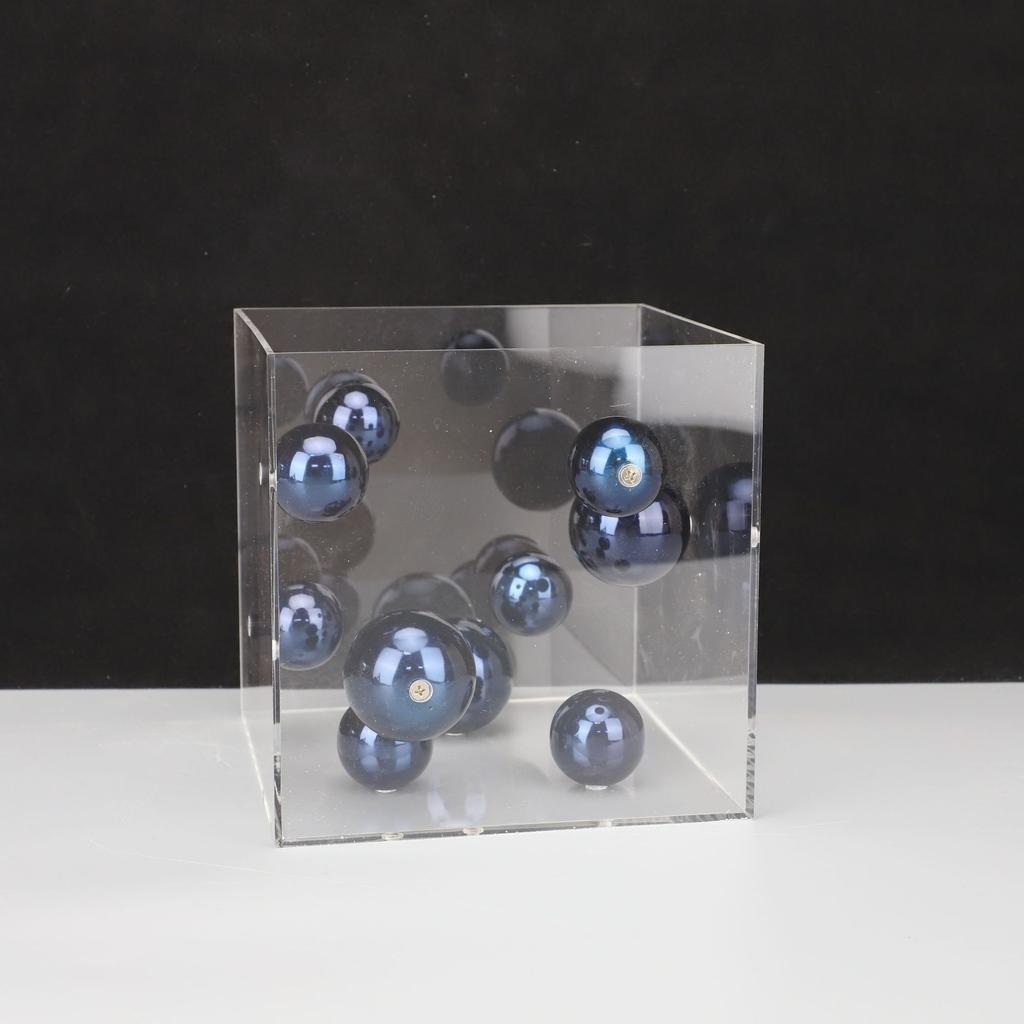 European-style Square Acrylic Cover Ball Ornaments Living Room Porch TV Cabinet Model Room Home High-end Decorations Modern