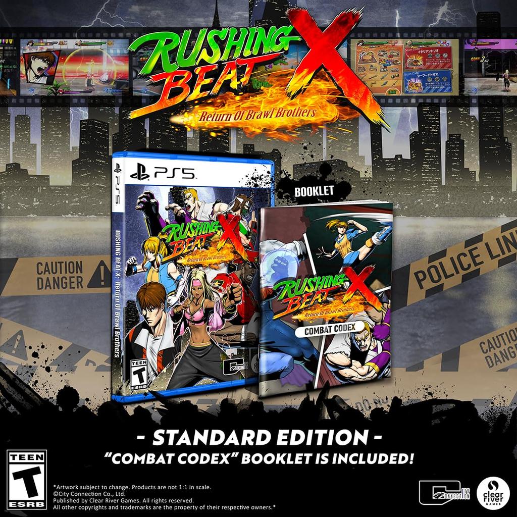 Rushing Beat X Return of Brawl Brothers for PlayStation 5 - North American Version / Beat 'Em Up Action Video Game