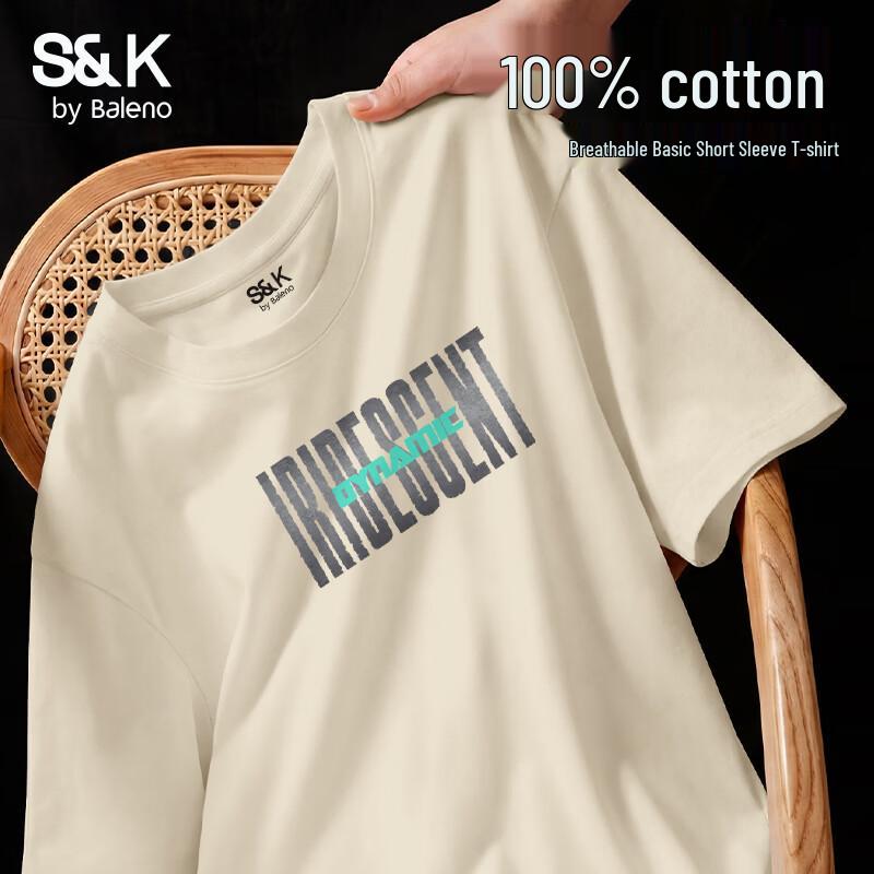 Baleno S&K Series Men s Lightweight Cotton Short Sleeve T-Shirt 3XL