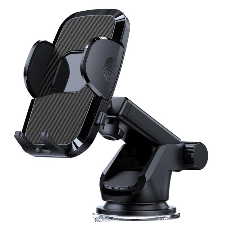 Dashboard & Windshield Universal Car Mount Phone Holder Stand with Suction Cup Base and Adjustable Arm for Mobile Phone