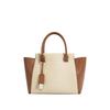 New Large-capacity Cowhide Tote Bag 2025 Spring and Summer Simple Commuting Versatile Contrasting Color Shoulder Handbag Underarm Bag