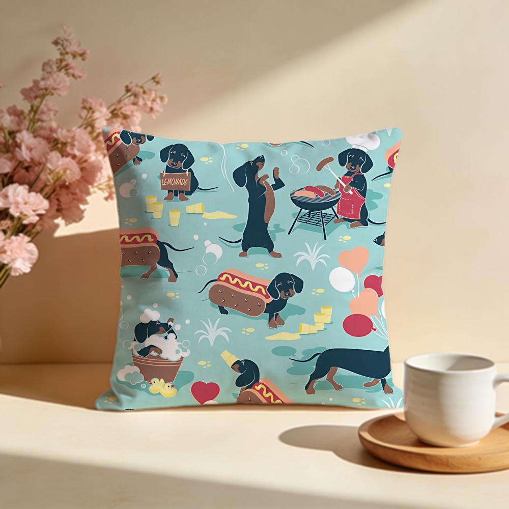 Long Sausage Dog Cushion Cover Soft Pillow Cases for Home Bedroom Living Room Sofa