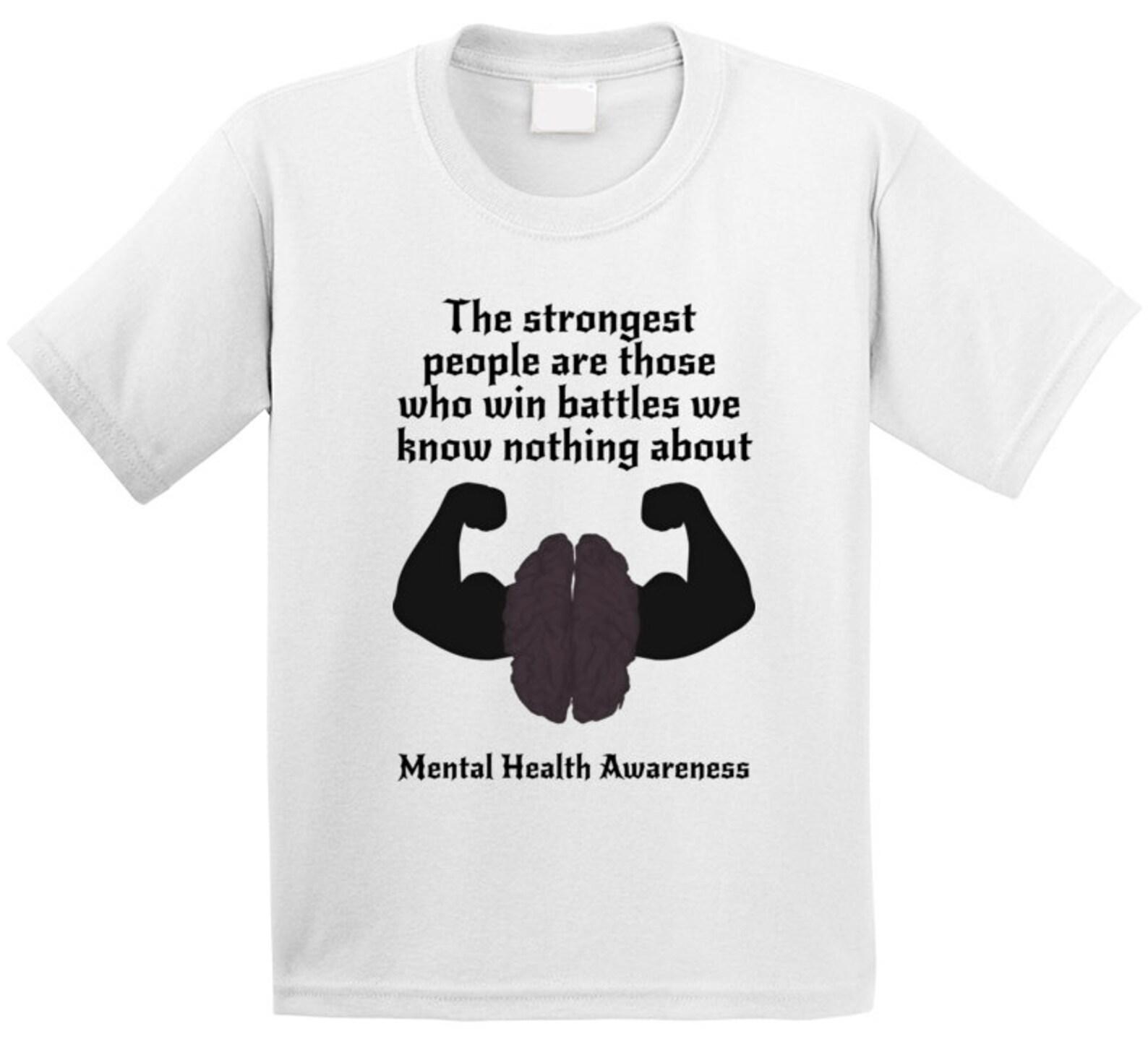 Mental Health Awareness Strength T Shirt Youth 4XL