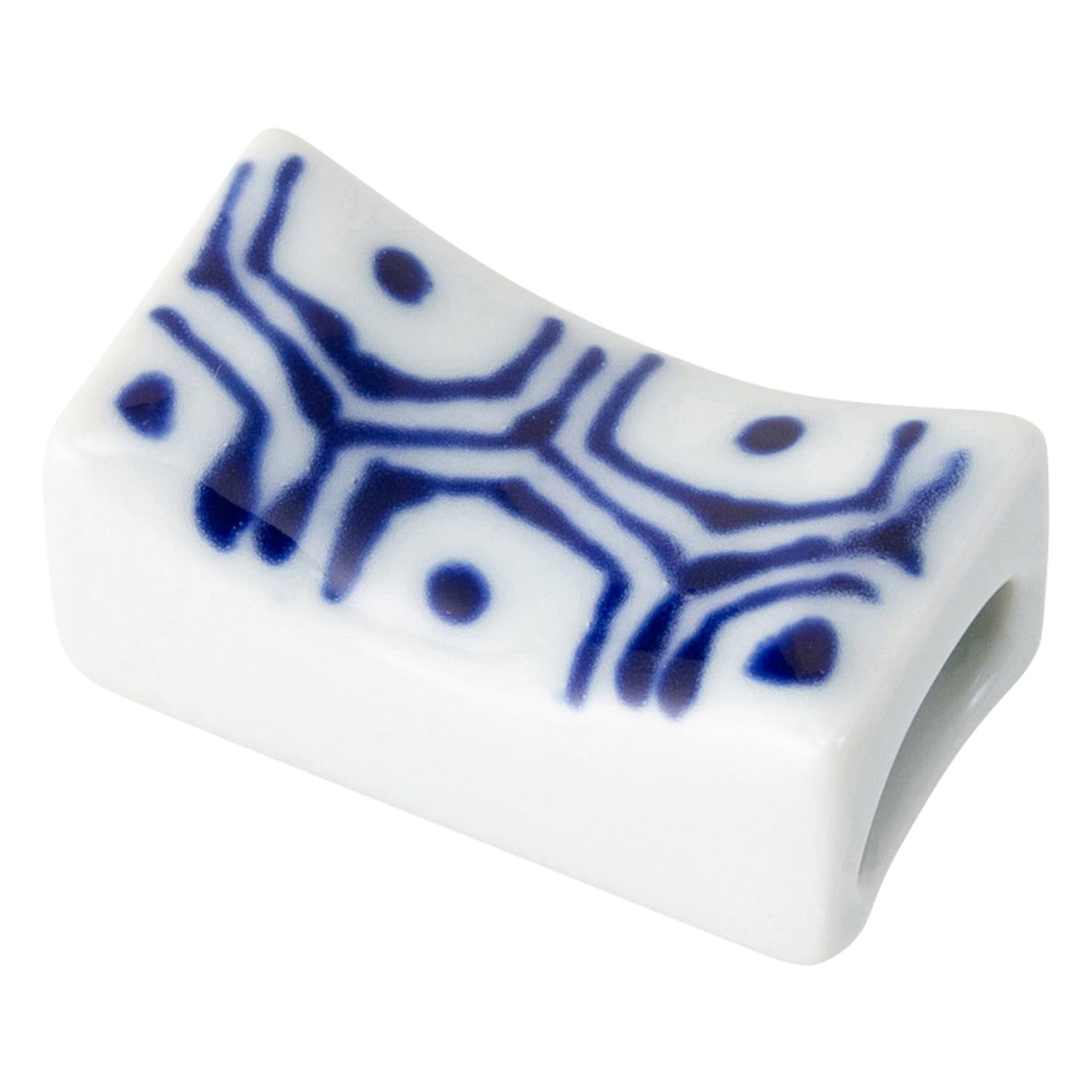 

Hasamiyaki Chopstick Rest Tortoise Shell Kotohogi Blue Microwave Safe Dishwasher Safe 25294