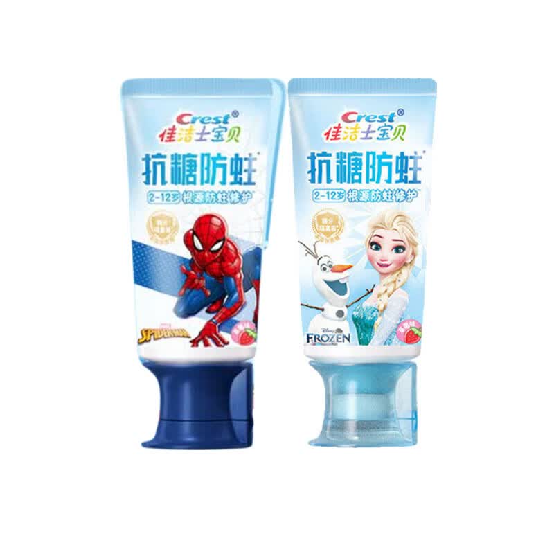 Crest Kids Anti-Cavity Fluoride Toothpaste (Spider-Man & Frozen Pack)