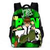 Kid Boy Girl Cartoon Daypack Ben 10 Canvas Bookbag for Student-Back To School Lightweight Backpack Large Knapsack