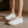 Women's White Minimalist Sneakers Lightweight Casual Walking Shoes for All-Day Comfort Flat Soft Plus Size 36-41