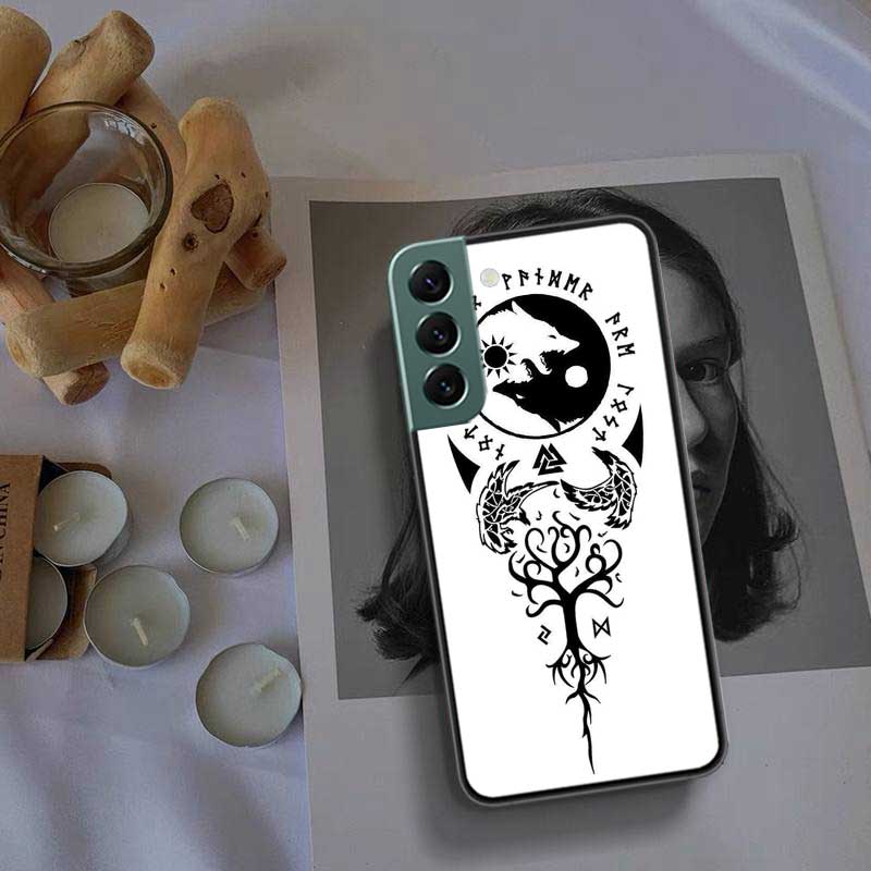 Nordic Norse Phone Case For Samsung Galaxy S22 S25 Ultra S21 S10 Plus S26 Edge S20 S23 S24 FE Cover Silicone Soft TPU Clear
