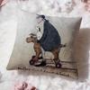 Painting S-Sam Toft Art Cushion Cover Premium Comfort Reversible Pillow Cove -Two In One Design for Any Room & Car Interior