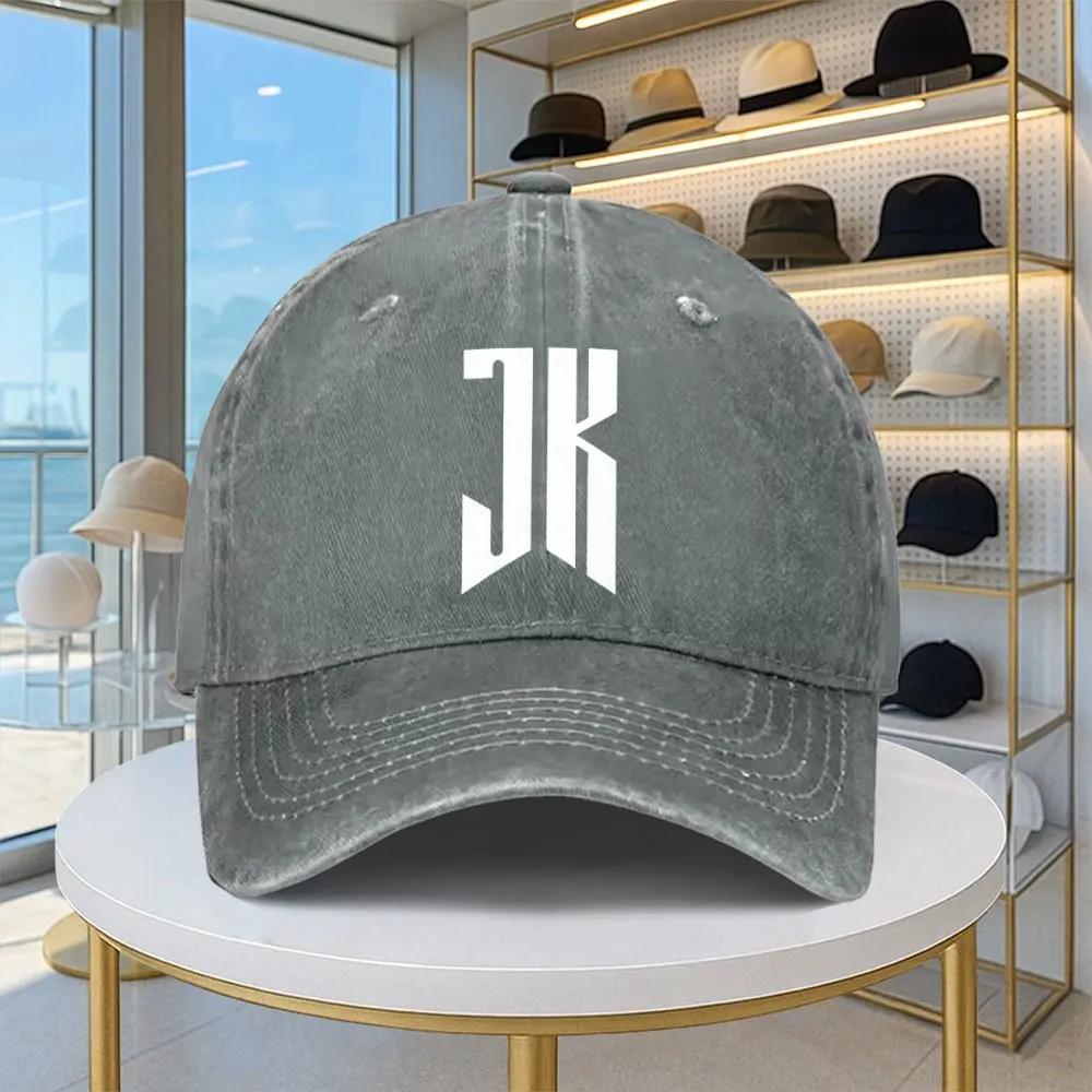 Unisex  Women JK Letter Retro Baseball Cap  Adjustable Buckle Strap Lightweight Hat With Iconic JK Curved Brim For Outdoor Spo