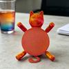 Posavasos de Gato Impreso en 3D Divertido Lindo Soporte para Tazas de Gato para Bebidas Barra Mesa de Cocina Decoración de Fiesta Regalos de Cumpleaños para Amantes de los Gatos