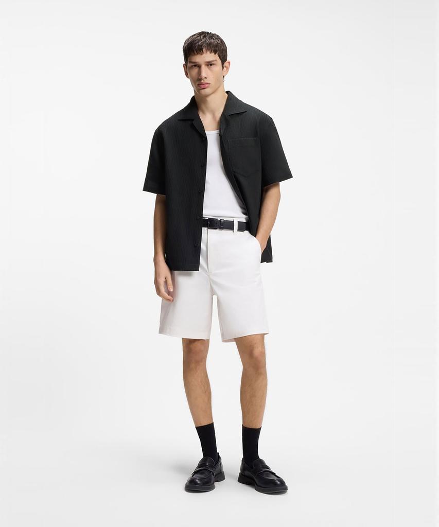 HUGO Exolino Structured Cotton Short Sleeve Shirt 50560633_001