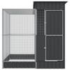 Vidaxl Aviary with Extension, Silver, 209X203X216 Cm, Steel