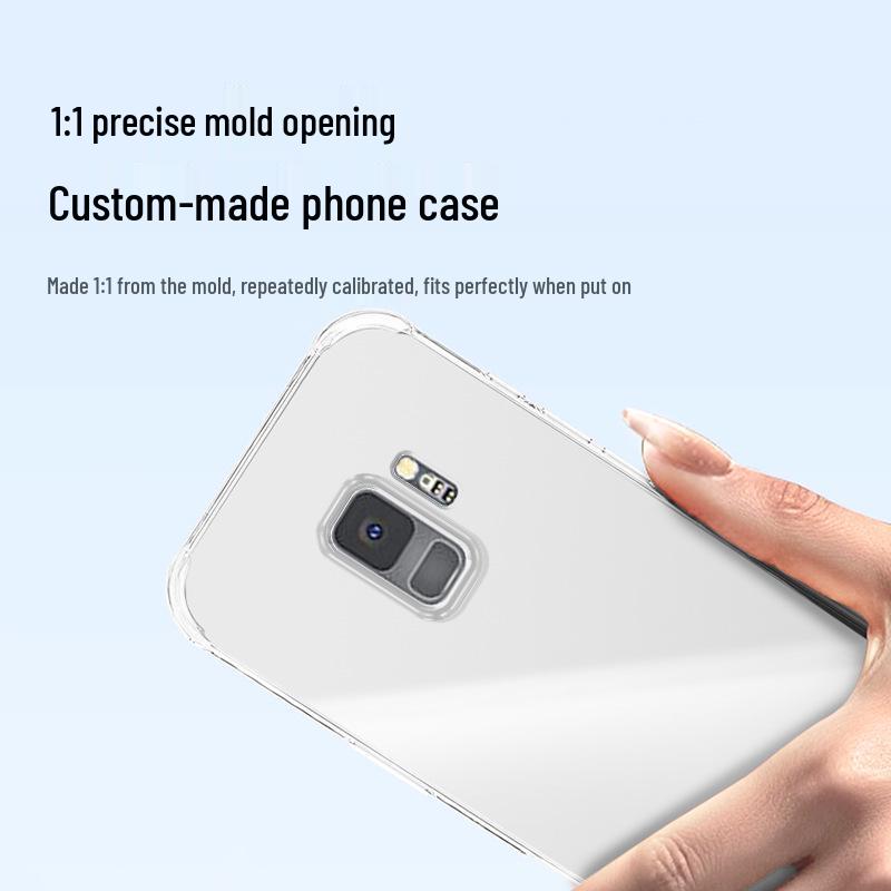 Samsung S9/S9+ Airbag Anti-Drop Transparente TPU Handyhülle - Hochwertiges Gefühl