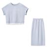 Women's Summer Lace T-shirt & Skirt Set