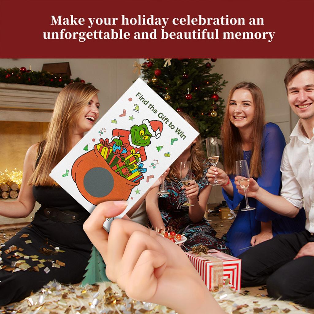 40 Geschenkgutscheine, Geschenk-Rubbellose, Überraschungskarten für die Weihnachtsfeier, DIY Party-Requisiten