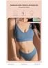 Women's French Wirefree Push-Up Bra Set - Thin, Sexy Triangle Cup Sports Underwear with Beautiful Back Design, Two-Piece.