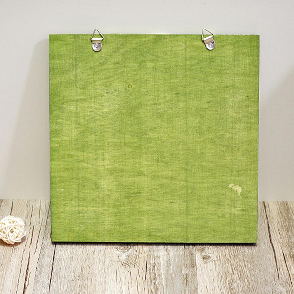 Green Wooden Square Manual Calendar Decor Desktop Ornament