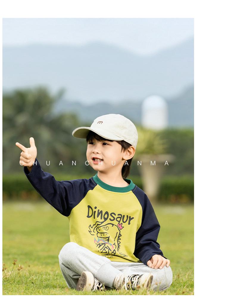 Camisetas de Desenho Animado Infantil Nausicaa 2025 Primavera - Cores Contrastantes para Meninos e Meninas, Versátil, Estilo Coreano Fofo